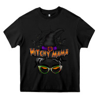 Black withcy mama Heavy Core Tee - RacoonDesign