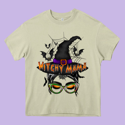 Withcy Mama Heavy Core Tee Designed By Racoondesign