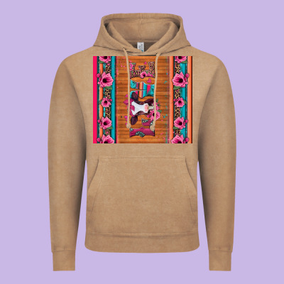 Love Baby Calf Valentine's Day Vintage Hoodie Designed By Jasminsmagicworld