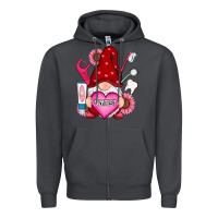 Smoke valentines day dentist gnome Zipper Hoodie - RanaPortraitStore