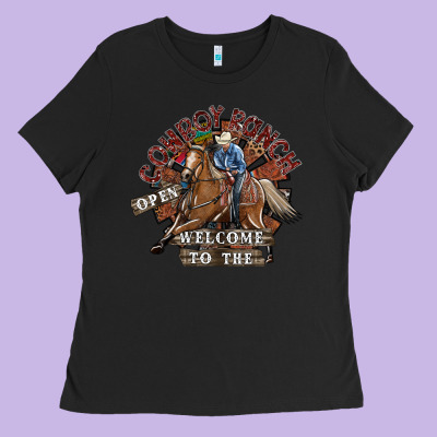 Cowboy Ranch Ladies Tee Designed By Sublimationcraftshop