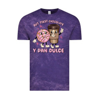 Cloud Purple but first chocolate y pan dulce Vintage Tee - MaliasSmallBusiness