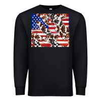 Black cowhide amerikan flag Premium Sweatshirt - TumblerDesignByShophia