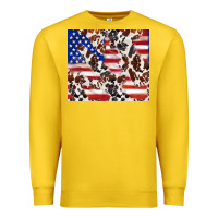 Lemon cowhide amerikan flag Premium Sweatshirt - TumblerDesignByShophia