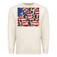 Sandshell cowhide amerikan flag Premium Sweatshirt - TumblerDesignByShophia