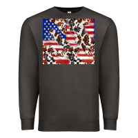 Smoke cowhide amerikan flag Premium Sweatshirt - TumblerDesignByShophia