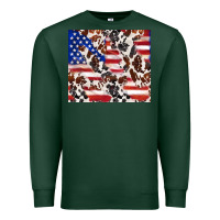 Sports Green cowhide amerikan flag Premium Sweatshirt - TumblerDesignByShophia