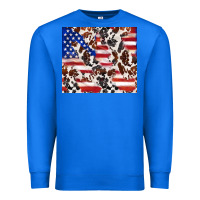 True Royal cowhide amerikan flag Premium Sweatshirt - TumblerDesignByShophia