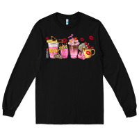 Black boss lady coffee cups Long Sleeve Tee - NancyCooperArtShop