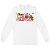 White boss lady coffee cups Long Sleeve Tee - NancyCooperArtShop