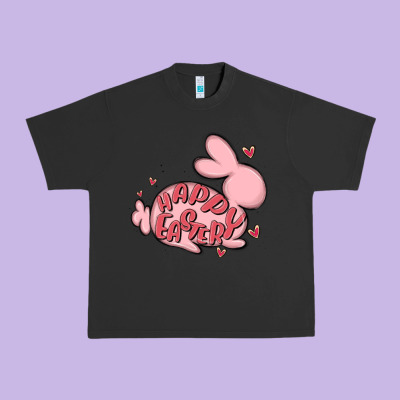 Happy Easter Urban Heavy Tee Designed By Maliassmallbusiness