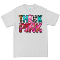 Dove Grey think pink cancer ribbon Premium Tee - AdoDesignShop