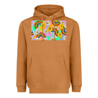 Meerkat smile faces and rainbow and daisys Heavyweight Hoodie - TumblerDesignByShophia
