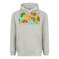 Moon Dust smile faces and rainbow and daisys Heavyweight Hoodie - TumblerDesignByShophia