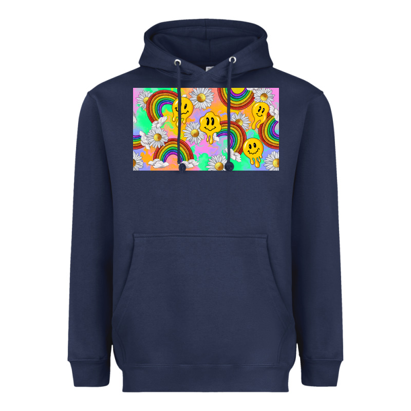 Smile Faces And Rainbow And Daisys Heavyweight Hoodie by TumblerDesignByShophia | Teevron