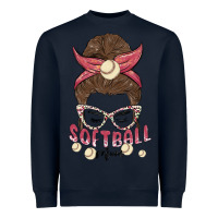 Navy softball mom Heavyweight Sweatshirt - MaliasSmallBusiness