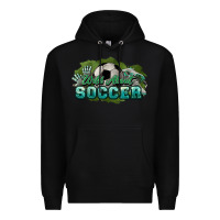 Black Wild about Soccer Premium Hoodie - HowdyJamesFarm