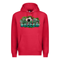 Cardinal Wild about Soccer Premium Hoodie - HowdyJamesFarm
