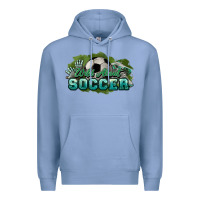Colony Blue Wild about Soccer Premium Hoodie - HowdyJamesFarm