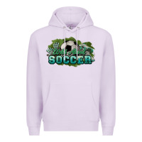 Lilac Wild about Soccer Premium Hoodie - HowdyJamesFarm