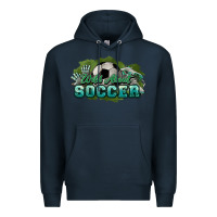 Navy Wild about Soccer Premium Hoodie - HowdyJamesFarm