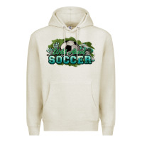 Oatmeal Heather Wild about Soccer Premium Hoodie - HowdyJamesFarm