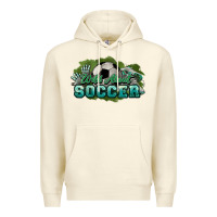 Sandshell Wild about Soccer Premium Hoodie - HowdyJamesFarm