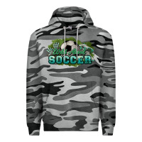 Slate Camo Wild about Soccer Premium Hoodie - HowdyJamesFarm