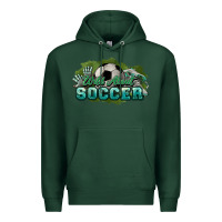 Sports Green Wild about Soccer Premium Hoodie - HowdyJamesFarm