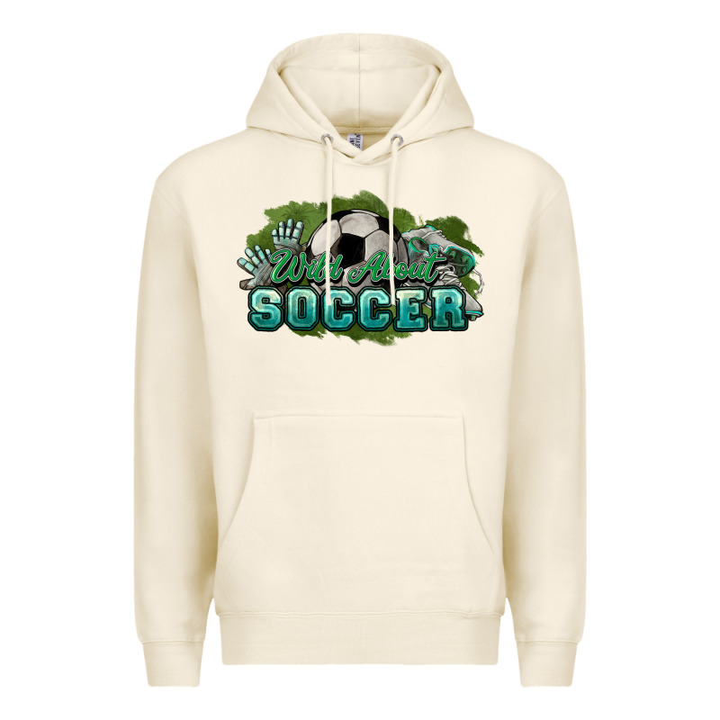 Wild About Soccer Premium Hoodie by HowdyJamesFarm | Teevron