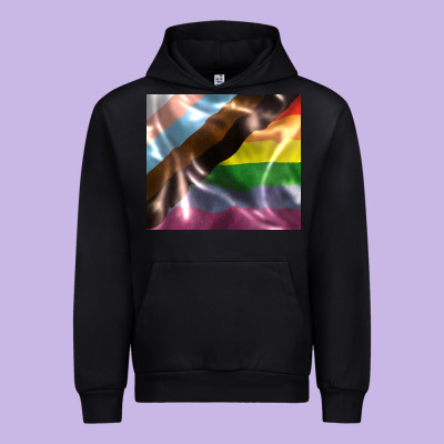Pride Flag Urban Hoodie Designed By Fadigitalartstudio