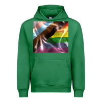 Emerald Pride flag Urban Hoodie - FaDigitalArtStudio