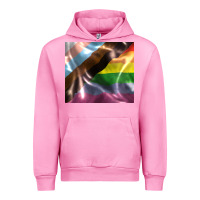 Fuchsia Pink Pride flag Urban Hoodie - FaDigitalArtStudio