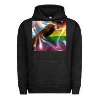 Pigment Black Pride flag Urban Hoodie - FaDigitalArtStudio