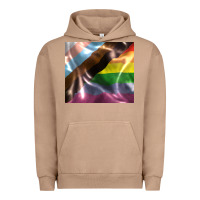 Pigment Burro Pride flag Urban Hoodie - FaDigitalArtStudio