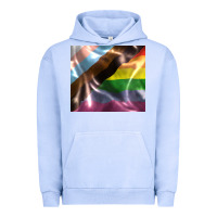 Pigment Grape Ice Pride flag Urban Hoodie - FaDigitalArtStudio
