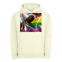 Pigment Pistachio Pride flag Urban Hoodie - FaDigitalArtStudio