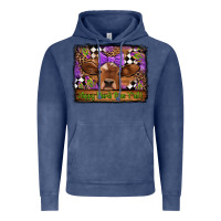 Vintage Denim happy mardi gras y'all cow Vintage Hoodie - Jasminsmagicworld