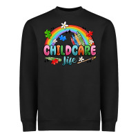 Black childcare life Heavyweight Sweatshirt - MaliasSmallBusiness