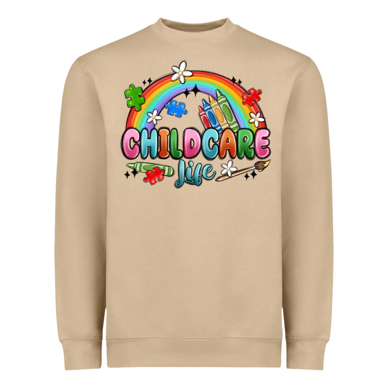 Childcare Life Heavyweight Sweatshirt by MaliasSmallBusiness | Teevron