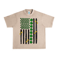 French Oak shamrock usa flag Urban Heavy Tee - MaliasSmallBusiness