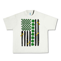 Pistachio shamrock usa flag Urban Heavy Tee - MaliasSmallBusiness