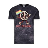Cloud Black love everyone Vintage Tee - MaliasSmallBusiness
