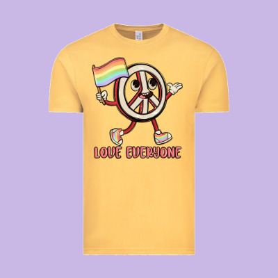 Love Everyone Vintage Tee Designed By Maliassmallbusiness