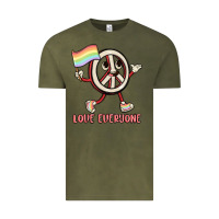 Vintage Olive love everyone Vintage Tee - MaliasSmallBusiness