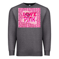 Charcoal Heather love pink Premium Sweatshirt - TumblerDesignByShophia