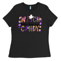 Black Witch Better Have My Candy Ladies Tee - CowhideDigitalArt