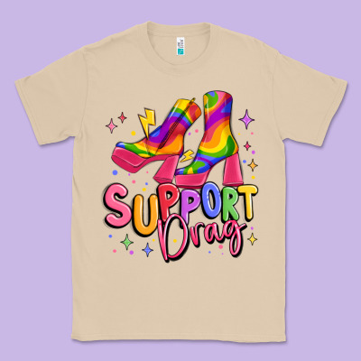 Support Drag Pride Classic Tee Designed By Maliassmallbusiness