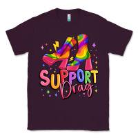 Plum support drag pride Classic Tee - MaliasSmallBusiness