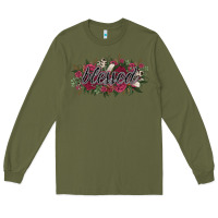 Army Green blessed Long Sleeve Tee - NancyCooperArtShop